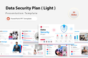 Data Security Plan PowerPoint Template ( Light & Dark )